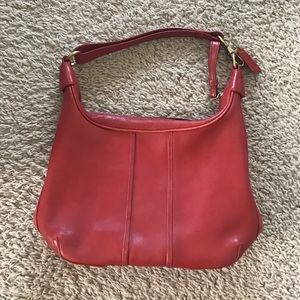 Red coach purse